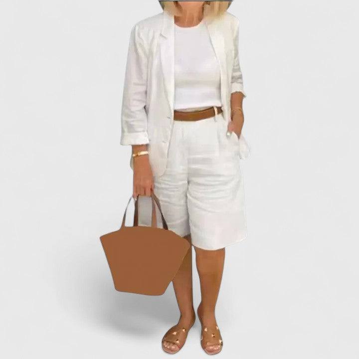 Women’s Elegant Suit 2-Piece Set with Comfort