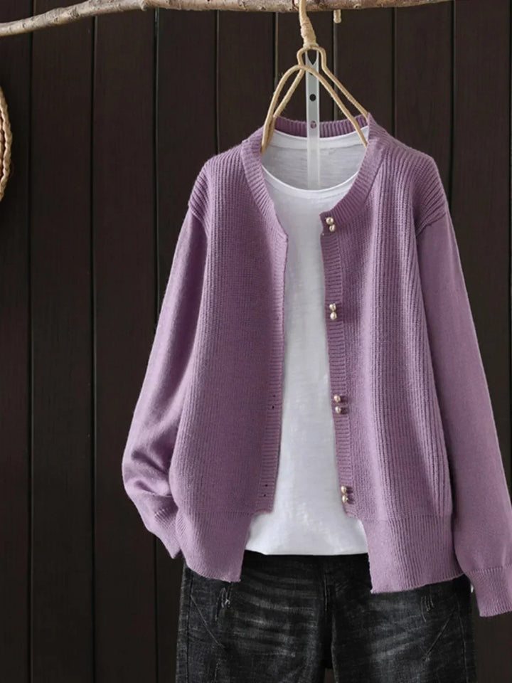 Auri | Women’s Cardigan with Pearl-Inspired Buttons