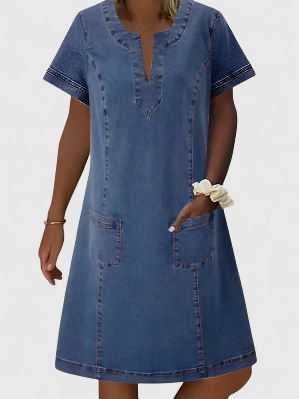 Women’s Elegant Dress with Front Pockets