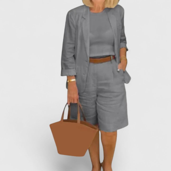 Women’s Elegant Suit 2-Piece Set with Comfort