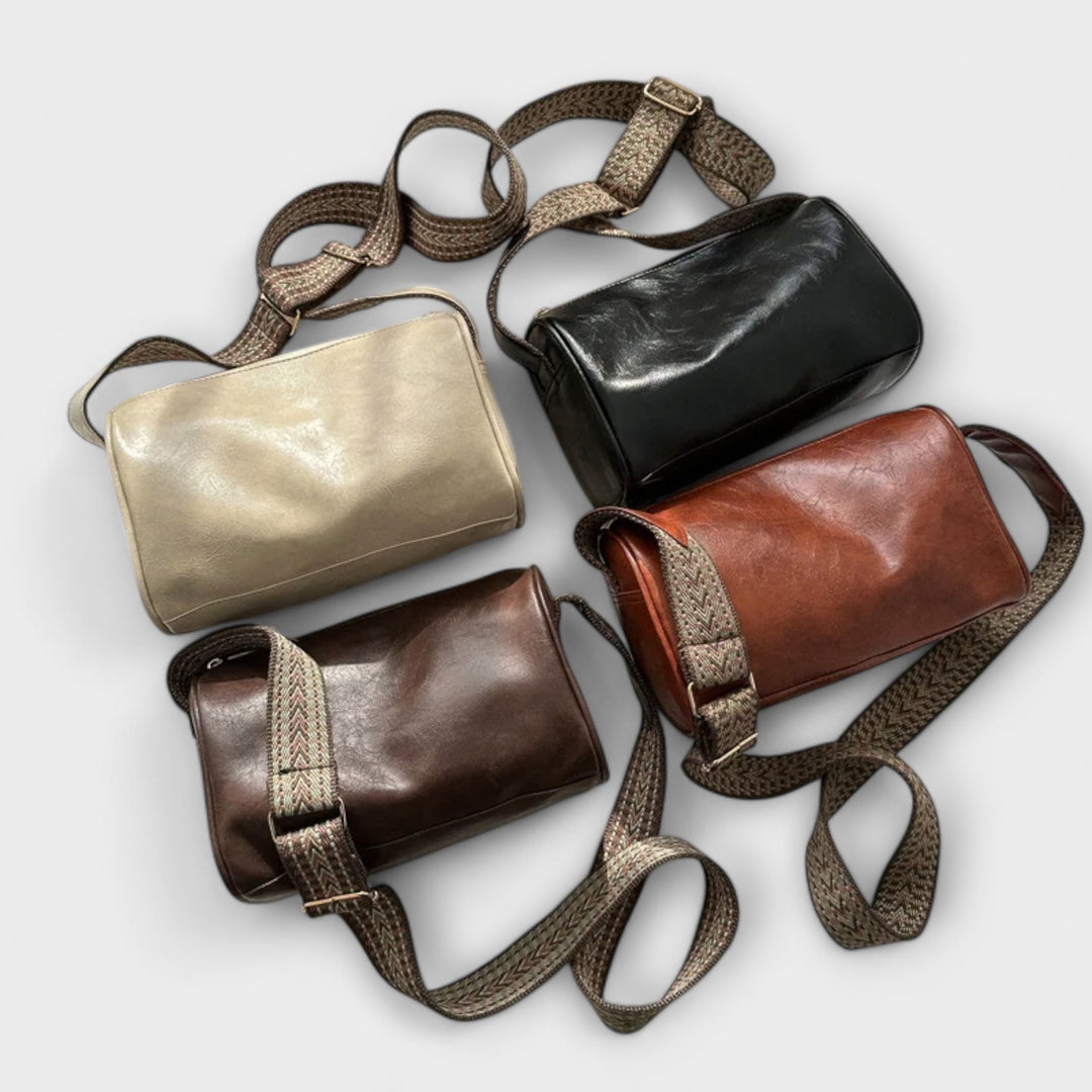 Women’s Vintage Crossbody Bag with Zipper