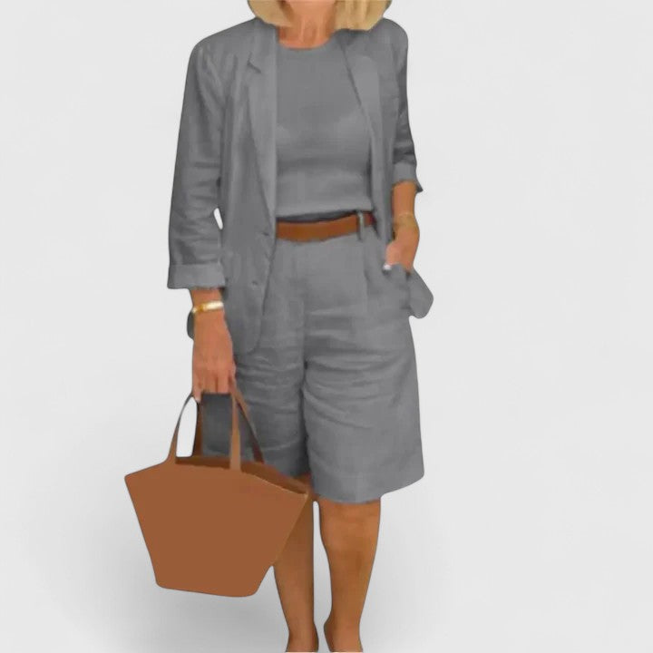 Women’s Elegant Suit 2-Piece Set with Comfort