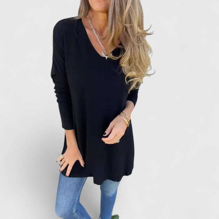 Taurenya | Women’s Comfortable Top with V-Neck