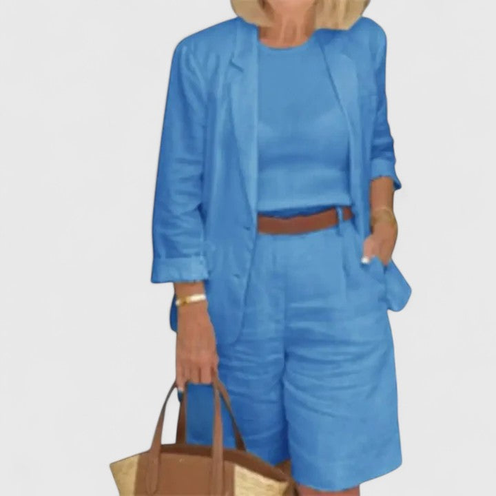 Women’s Elegant Suit 2-Piece Set with Comfort