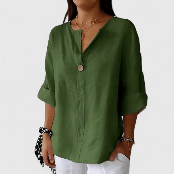 Women’s Elegant Blouse with Knot Front Detail