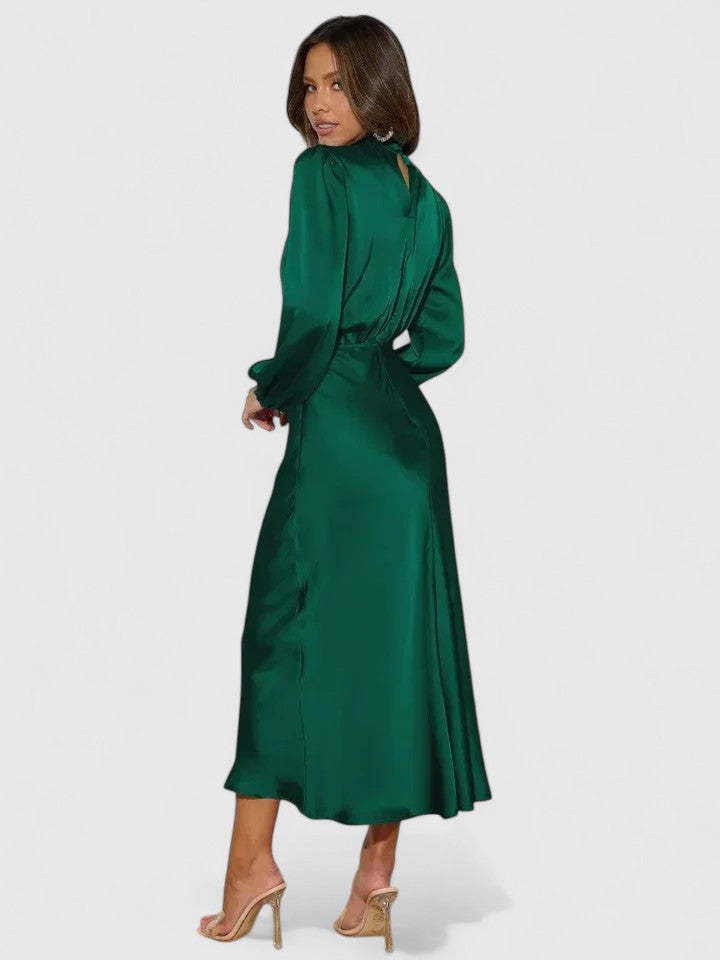 Emryssah | Women’s Elegant Maxi Dress with Lantern Sleeves