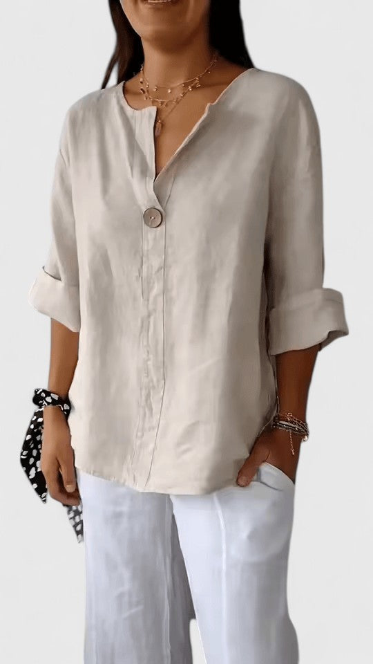 Women’s Elegant Blouse with Knot Front Detail
