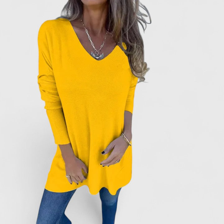 Taurenya | Women’s Comfortable Top with V-Neck