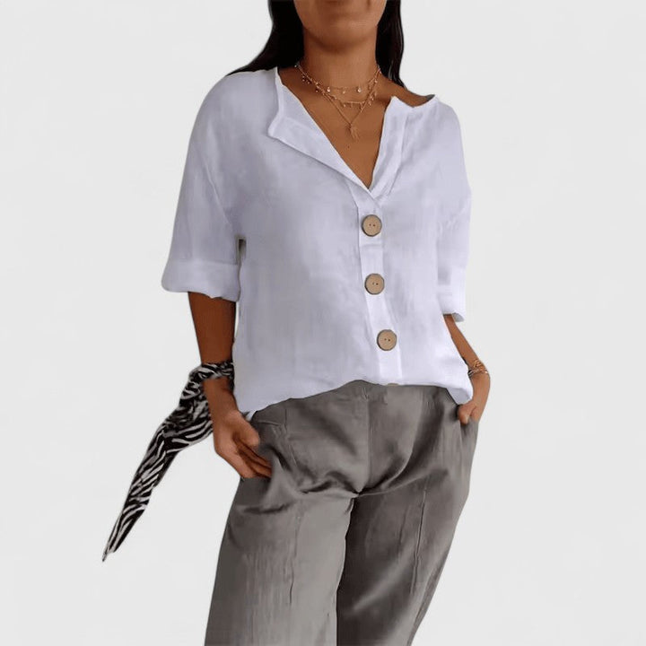 Women’s Elegant Blouse with Button Front