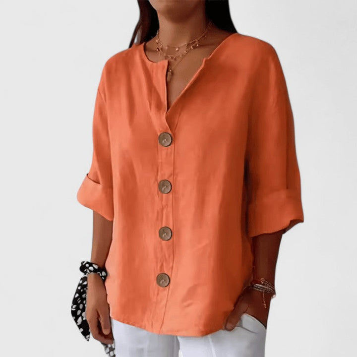 Women’s Elegant Blouse with Button Front
