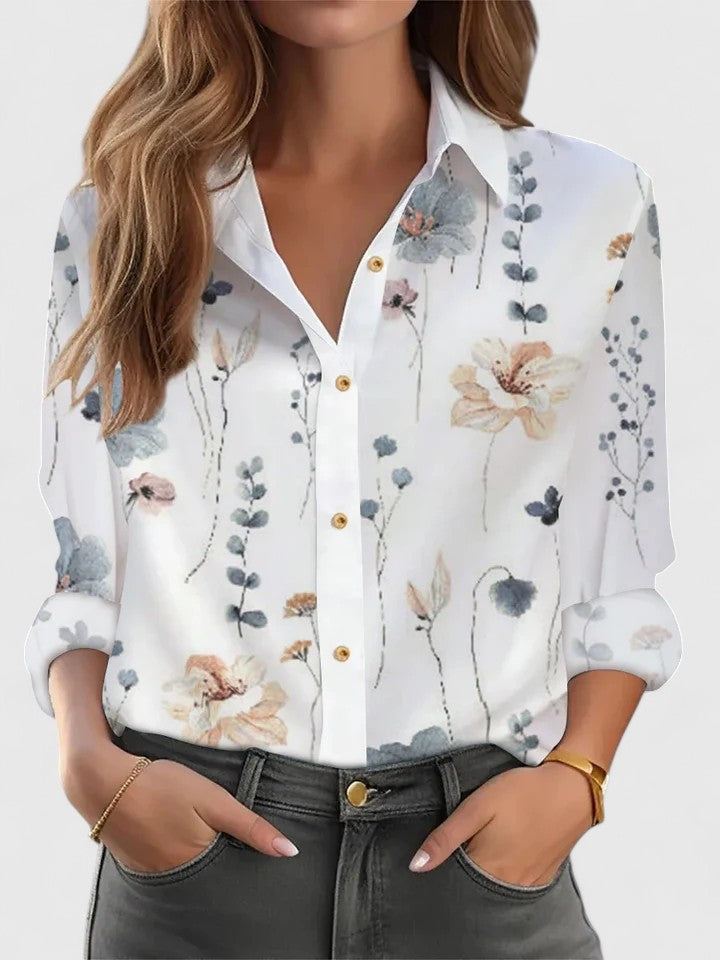 Women’s Loose-fit Blouse with Long Sleeves
