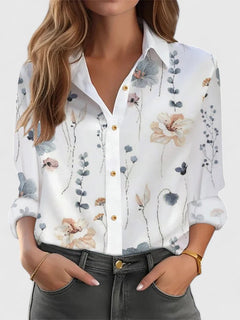 Women’s Loose-fit Blouse with Long Sleeves