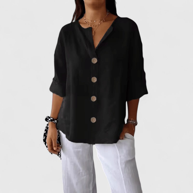 Women’s Elegant Blouse with Button Front