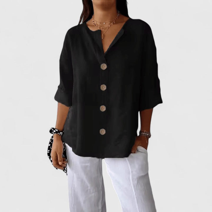 Women’s Elegant Blouse with Button Front