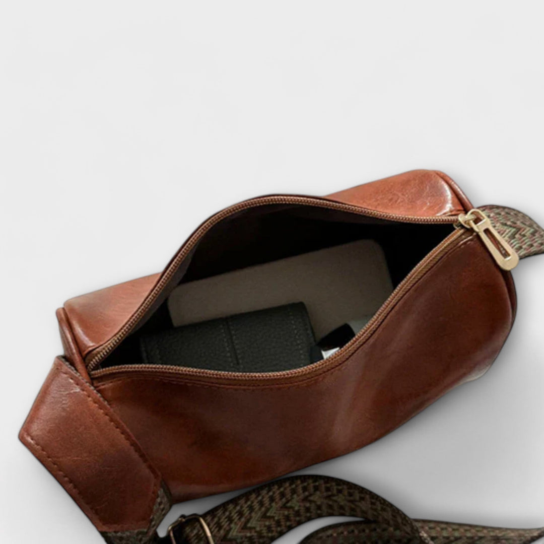 Women’s Vintage Crossbody Bag with Zipper