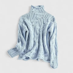 Women’s Cable Knit Sweater with Lightweight Warmth