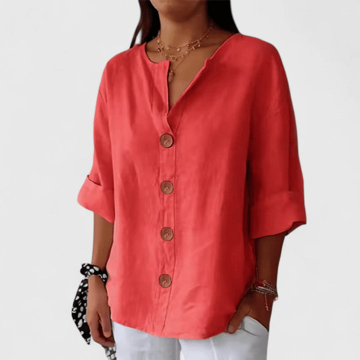 Women’s Elegant Blouse with Button Front