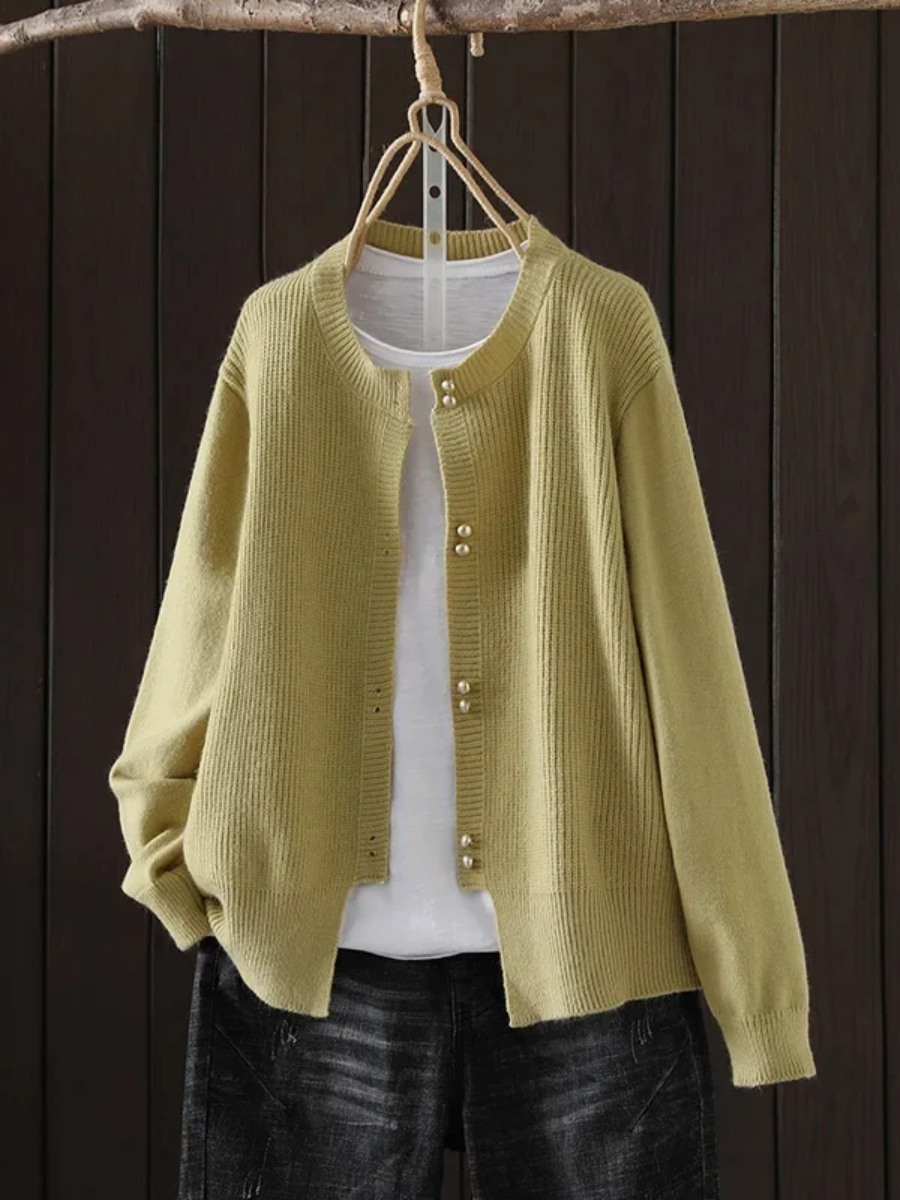 Auri | Women’s Cardigan with Pearl-Inspired Buttons