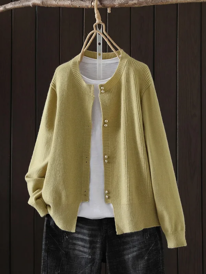 Auri | Women’s Cardigan with Pearl-Inspired Buttons