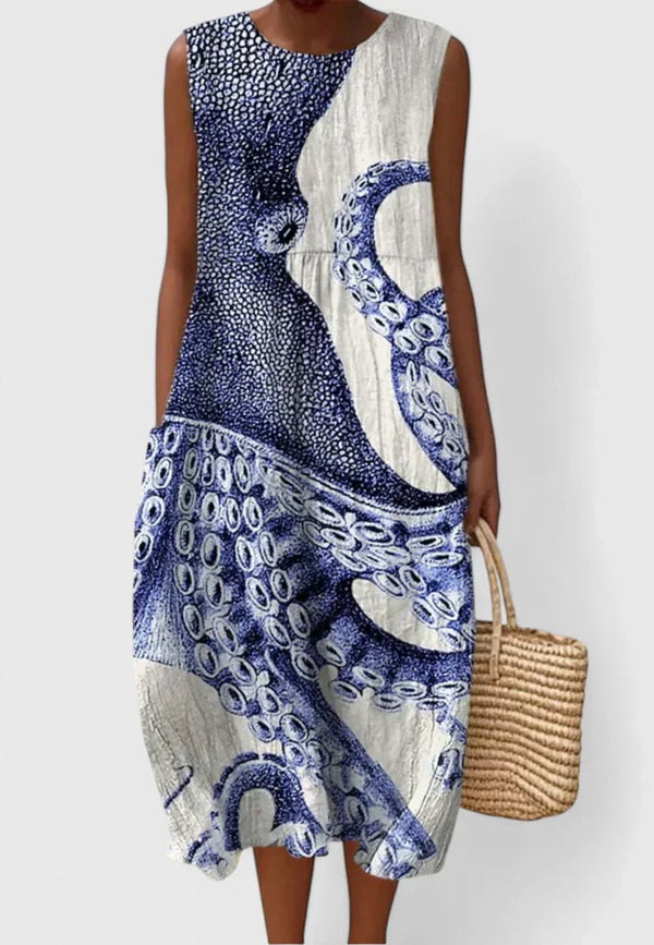 Alizhyah | Women’s Elegant Dress with Tie-Back