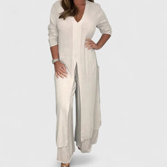 Carmella | Women’s Comfortable Two-Piece Set with Elastic Waist