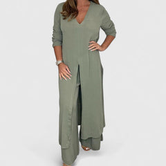 Carmella | Women’s Comfortable Two-Piece Set with Elastic Waist