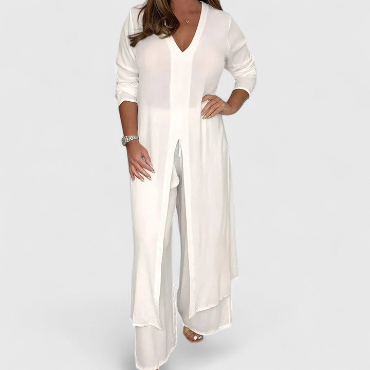 Carmella | Women’s Comfortable Two-Piece Set with Elastic Waist