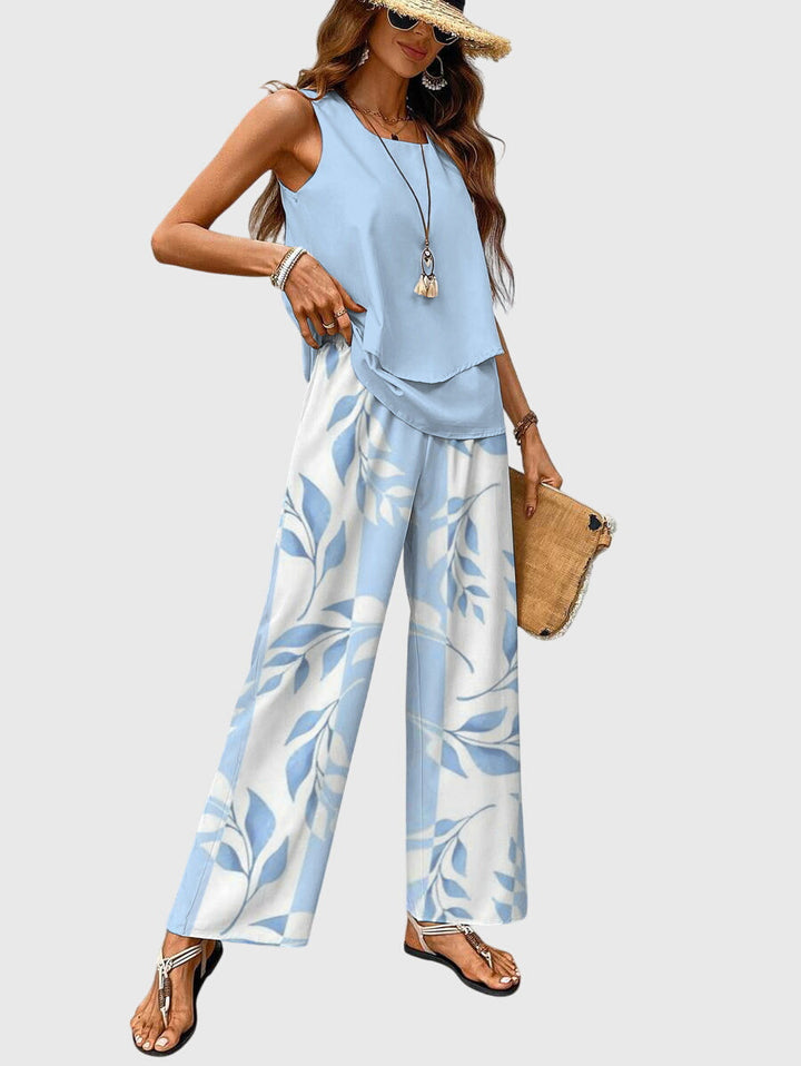 Women’s 2-Piece Summer Set with Square Neckline