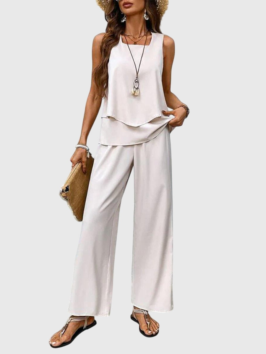 Women’s 2-Piece Summer Set with Square Neckline