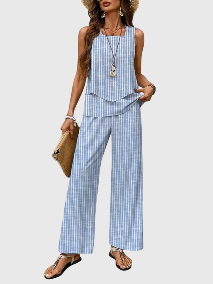 Women’s 2-Piece Summer Set with Square Neckline