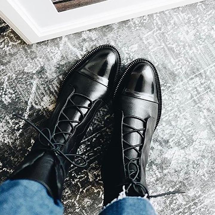 Women’s Ankle Boots - Lace-Up Shoes