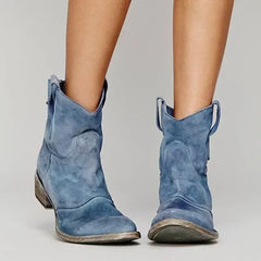 Women's Ankle Boots - Western Slip-On