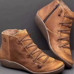Women’s Ankle Boots with Lace-Up Front