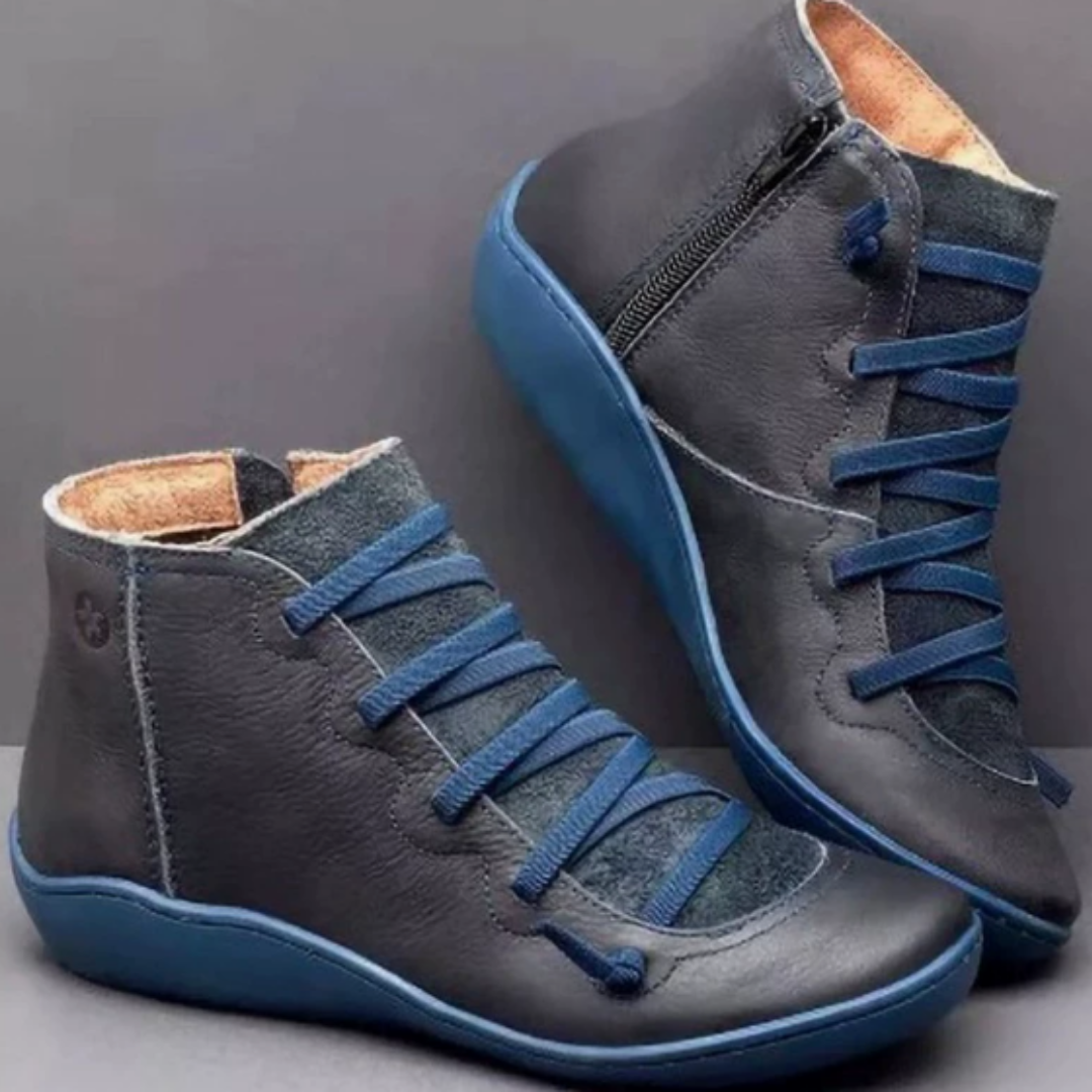 Women’s Ankle Boots with Lace-Up Front