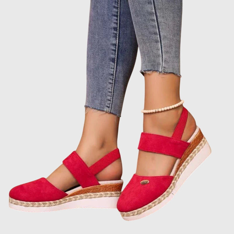 Women's Ankle Strap Sandals - Closed Toe