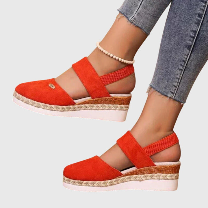 Women's Ankle Strap Sandals - Closed Toe