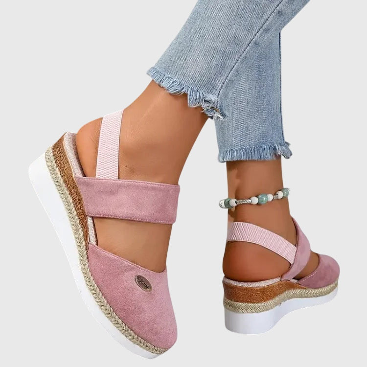 Women's Ankle Strap Sandals - Closed Toe