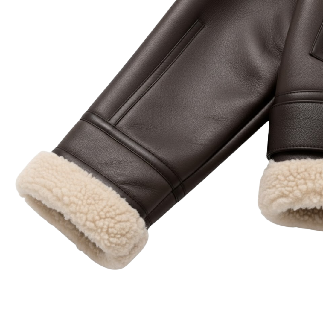 Women’s Belted Biker Jacket with Zipper Closure