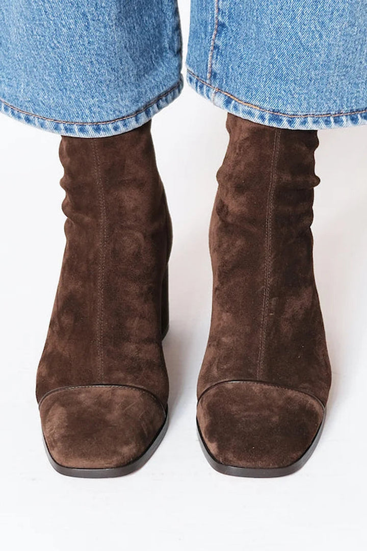 Women’s Block Heeled Boots - Square Toe