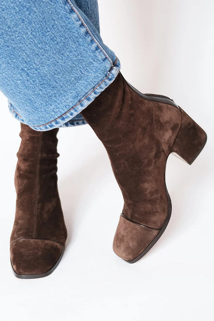 Women’s Block Heeled Boots - Square Toe
