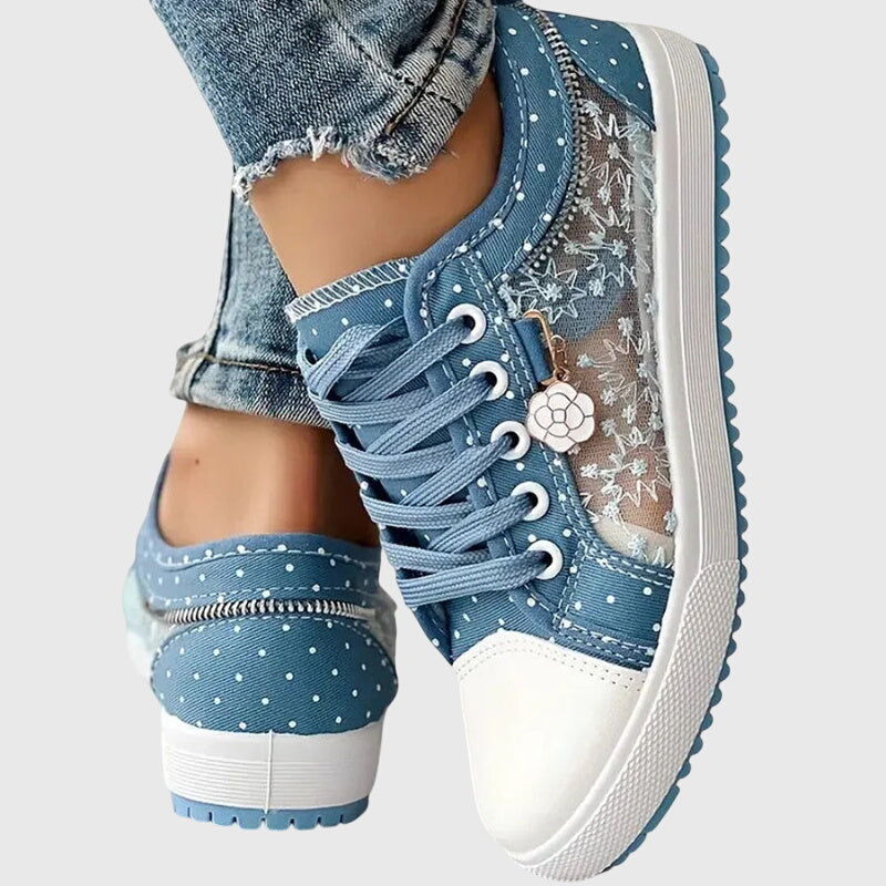 Women’s Blue Orthopedic Sneakers with Arch Support
