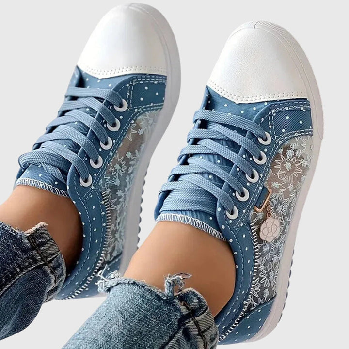 Women’s Blue Orthopedic Sneakers with Arch Support
