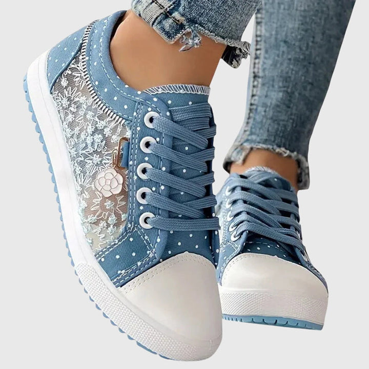 Women’s Blue Orthopedic Sneakers with Arch Support