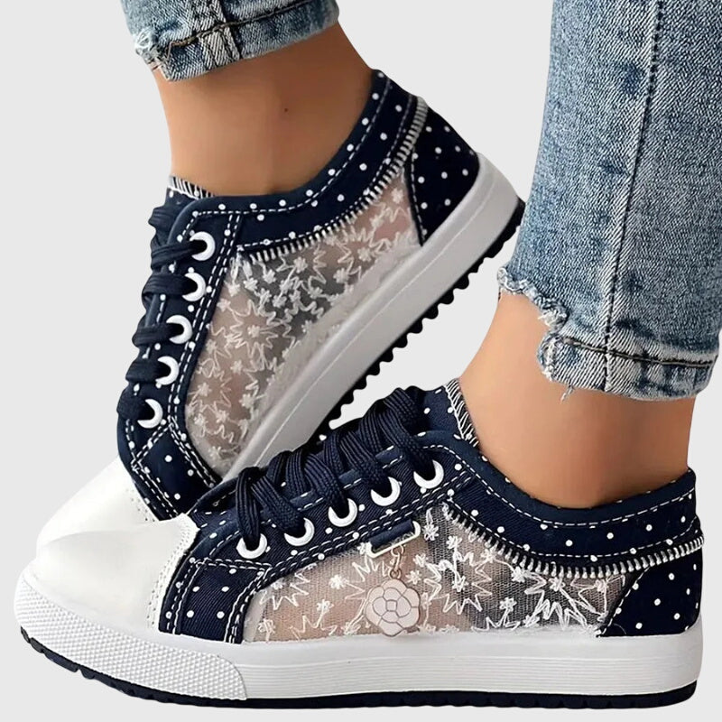 Women’s Blue Orthopedic Sneakers with Arch Support