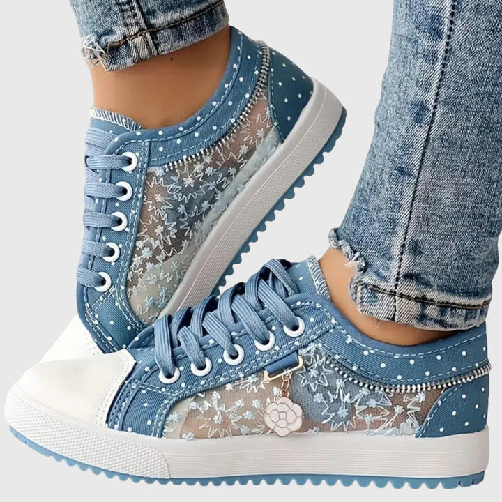 Women’s Blue Orthopedic Sneakers with Arch Support