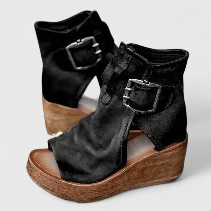 Women’s  Buckled Strap Boots
