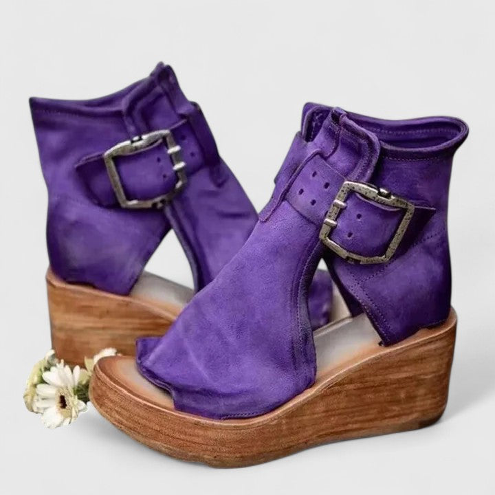 Women’s  Buckled Strap Boots