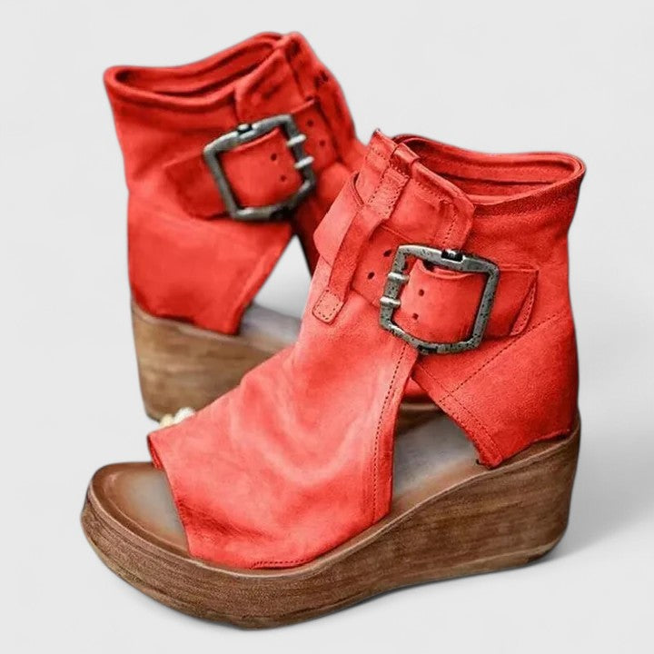 Women’s  Buckled Strap Boots