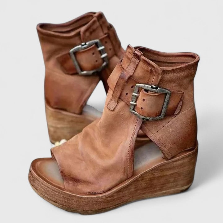 Women’s  Buckled Strap Boots