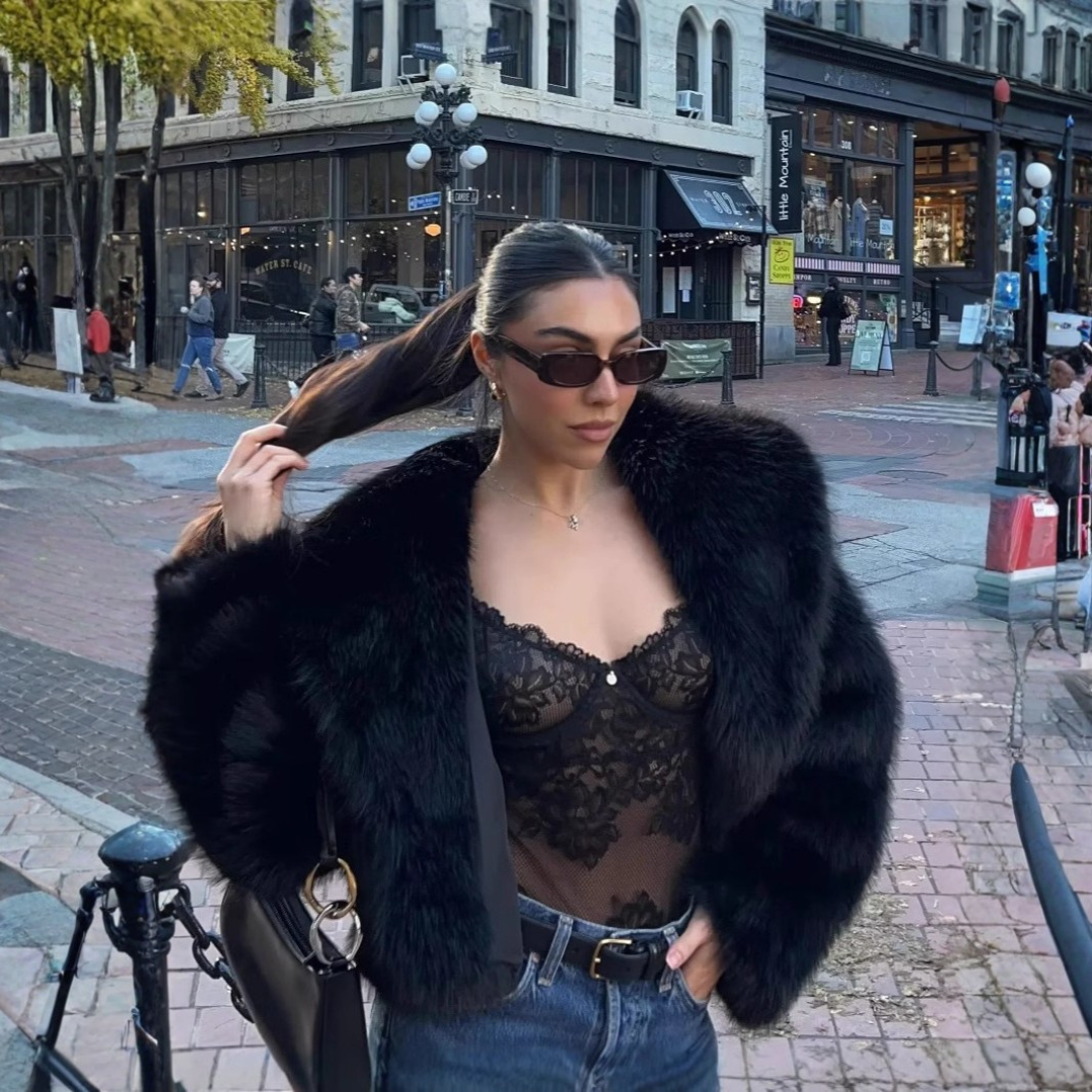 Women's Chic Faux Loose Coat with Warmth